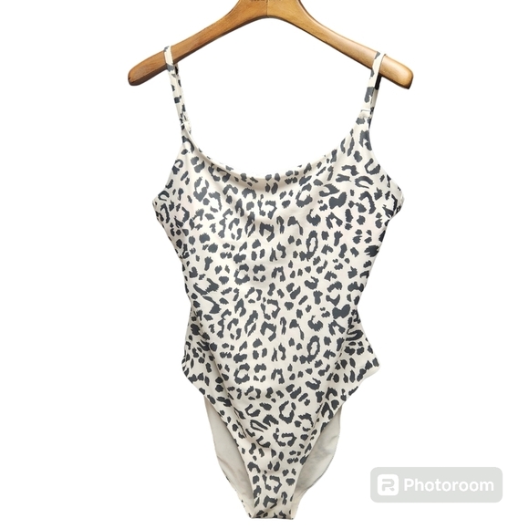 aerie Other - Aerie Leopard Tie Back One Piece Swimsuit Sz. XL Full Coverage